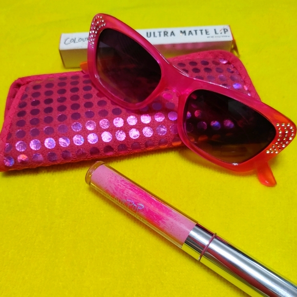Colourpop Other - NWT Colourpop Lipstick, Sunglasses & Case